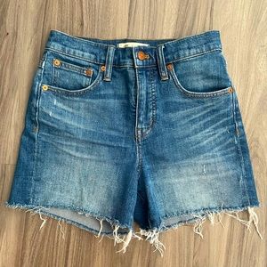 Madewell High Rise Denim Shorts